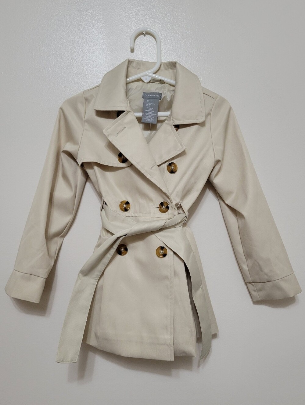 Nwt Girls Tahari Belted Trench Coat